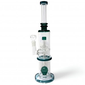 16" IconiDex Dual Perc Water Pipe - [ZD334]